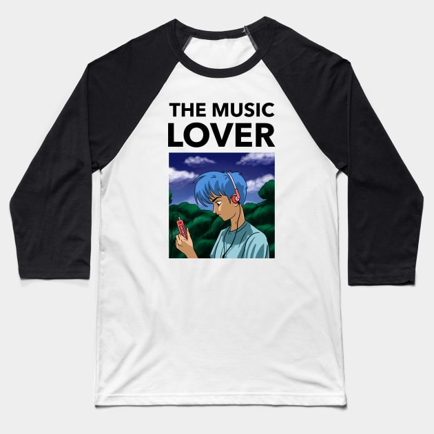 The Music Lover Baseball T-Shirt by Jitesh Kundra
